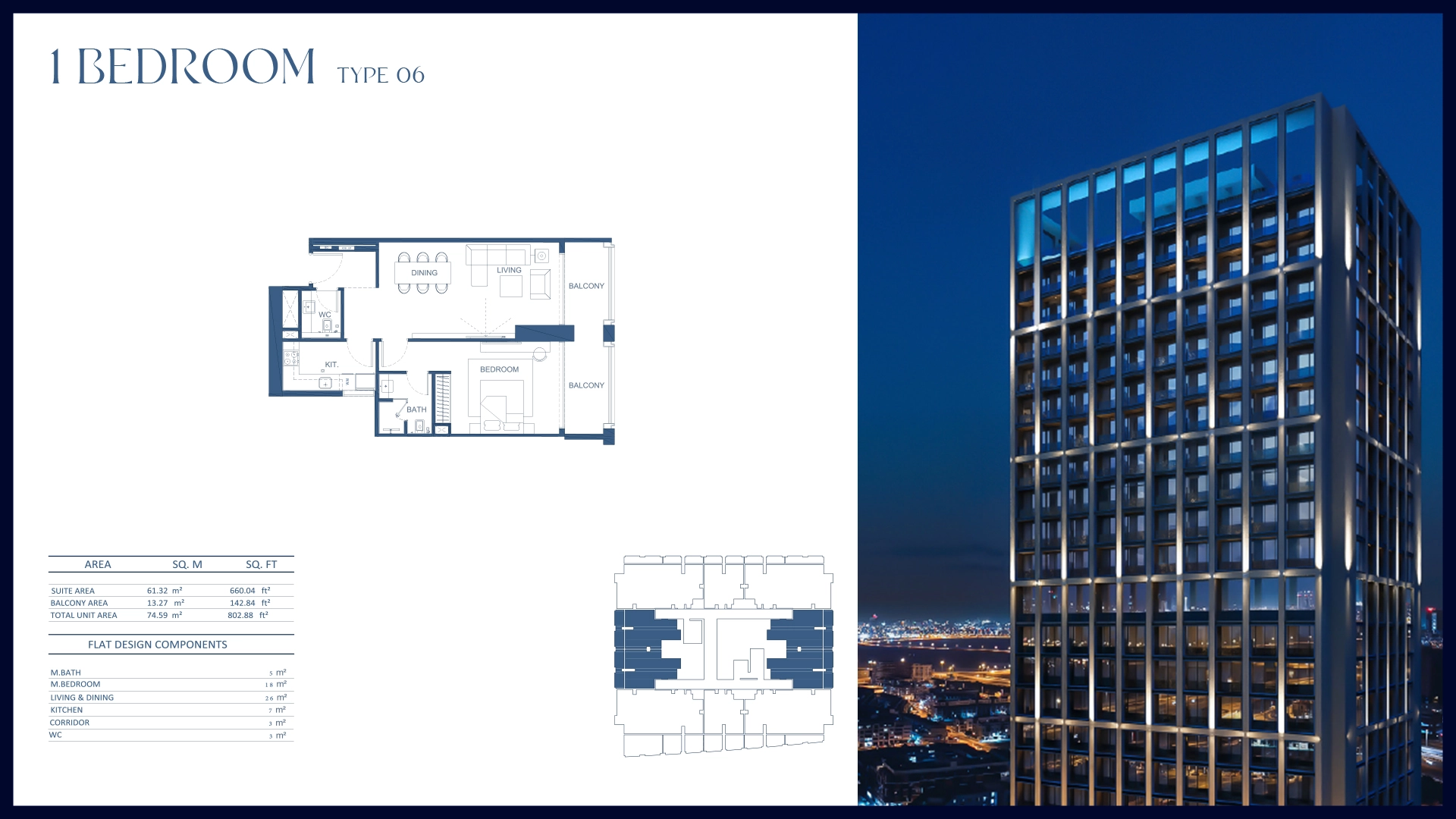 1 BR - Type A